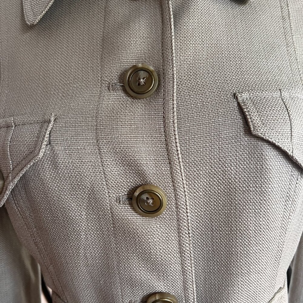 Rachel Zoe Blazer / Jacket Military Style Size 4 Tencel / Cotton - Picture 5 of 7